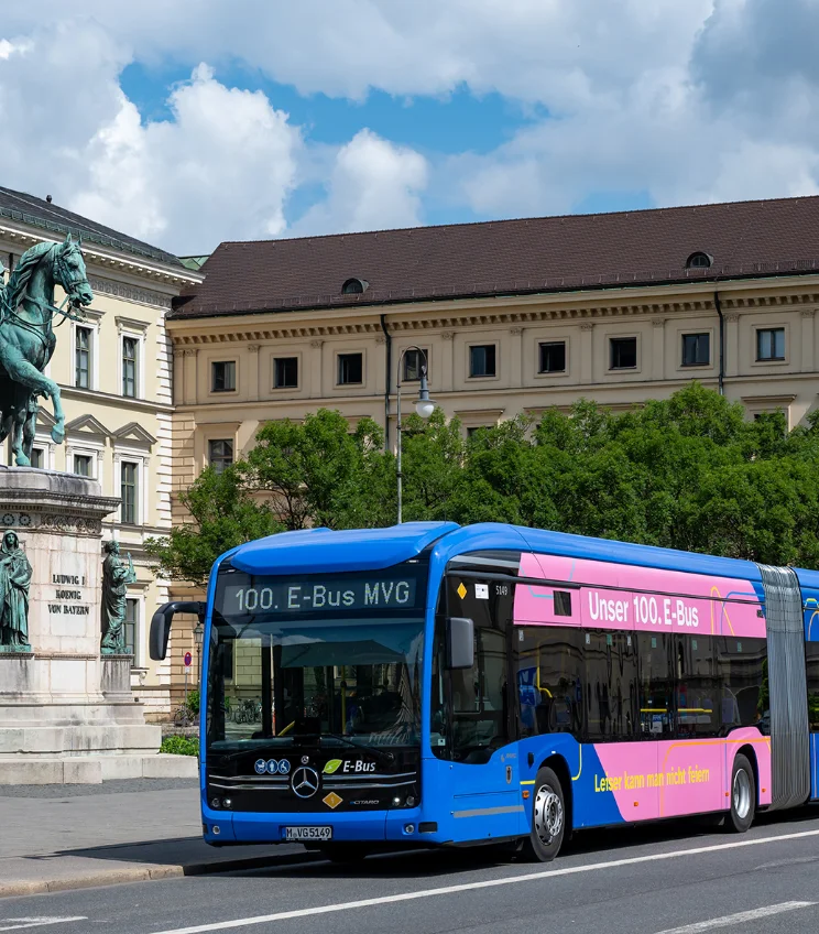 100. E-Bus bei der MVG